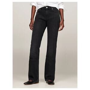 Tommy Hilfiger Women's Black High Waisted Rise Bootcut Jeans Size 30W